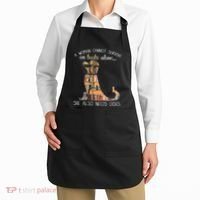 A Woman Cannot Survive On Books Alone She Also Needs Dogs Apron thumb 2
