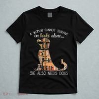 A Woman Cannot Survive On Books Alone She Also Needs Dogs T-Shirt thumb 5