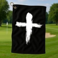 Ash Wednesday Christian Lent Cross Blessing Holy Week Gift Golf Towel thumb 1