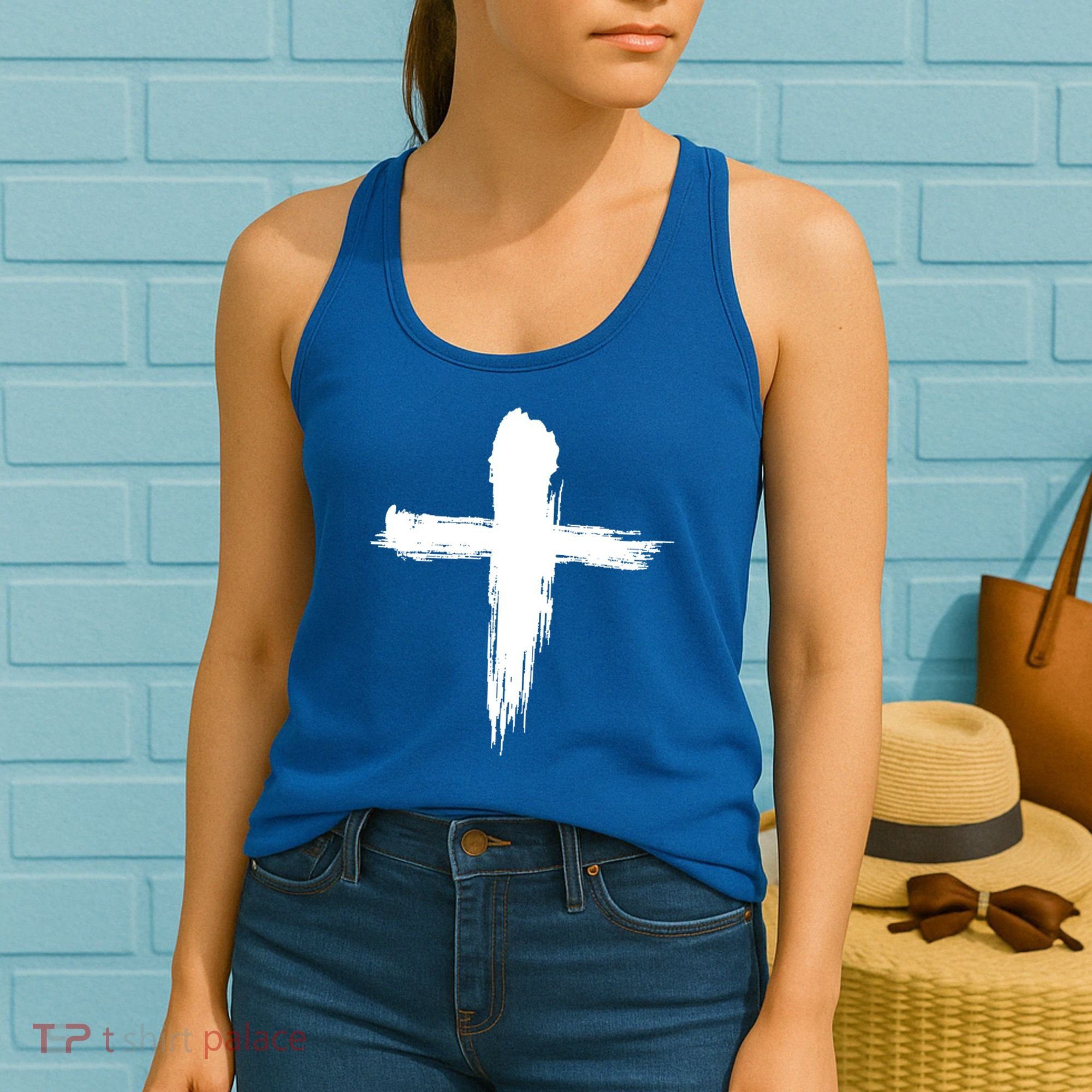 Ash Wednesday Christian Lent Cross Blessing Holy Week Gift Women's Tank Top