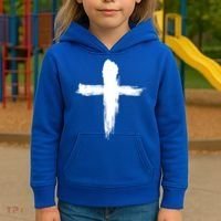 Ash Wednesday Christian Lent Cross Blessing Holy Week Gift Kids Hoodie thumb 3