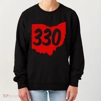Akron Warren Canton Youngstown Ohio 330 Area Code Women's Sweatshirt thumb 0