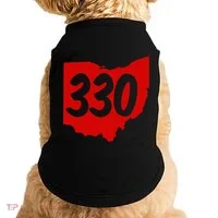 Akron Warren Canton Youngstown Ohio 330 Area Code Doggie Tank thumb 0
