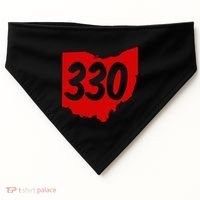 Akron Warren Canton Youngstown Ohio 330 Area Code USA-Made Doggie Bandana thumb 0