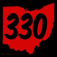 Akron Warren Canton Youngstown Ohio 330 Area Code Ornament thumb 1