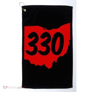Akron Warren Canton Youngstown Ohio 330 Area Code Golf Towel