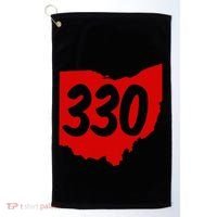 Akron Warren Canton Youngstown Ohio 330 Area Code Golf Towel thumb 0