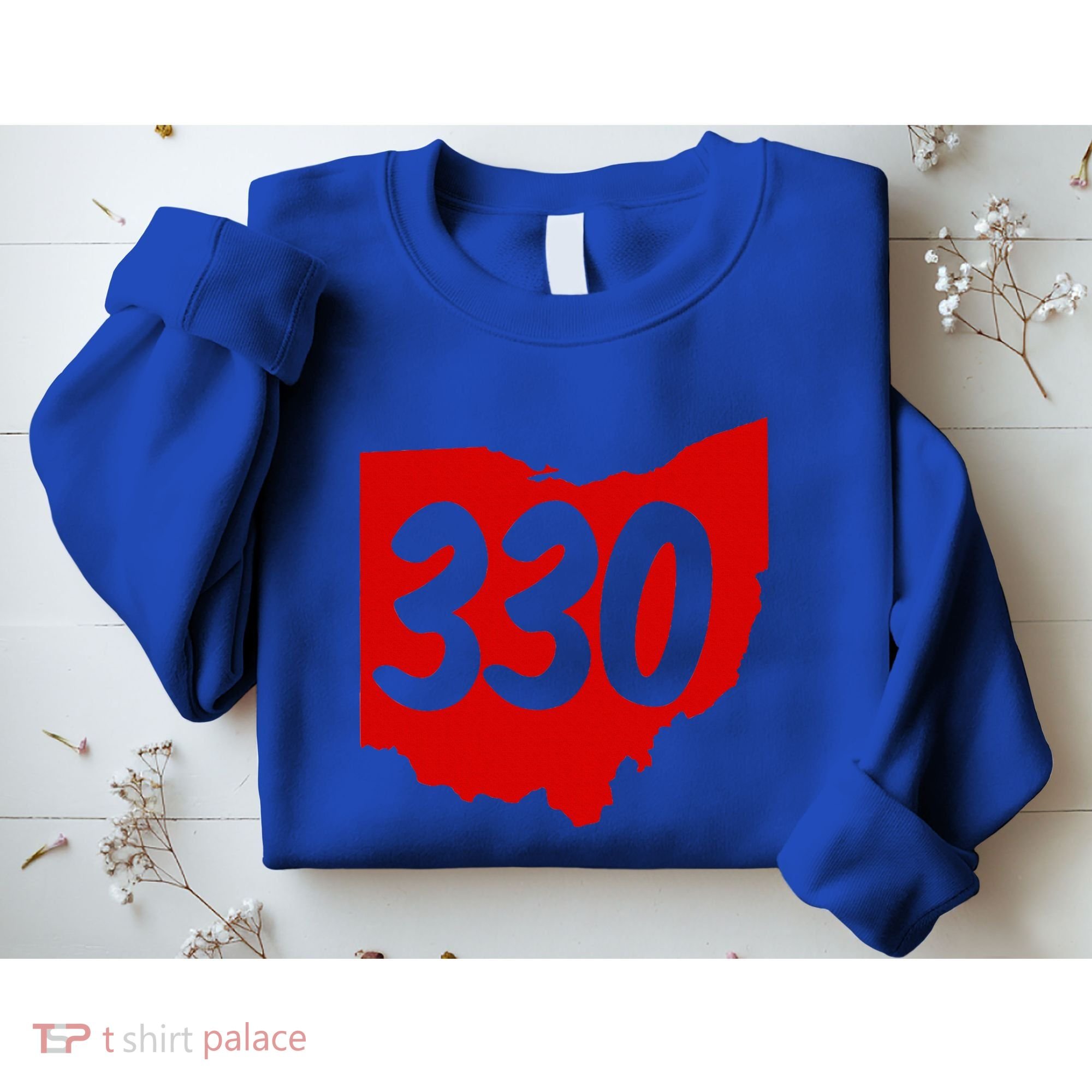 Akron Warren Canton Youngstown Ohio 330 Area Code Sweatshirt