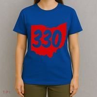 Akron Warren Canton Youngstown Ohio 330 Area Code T-Shirt thumb 4