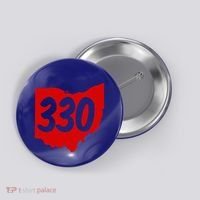 Akron Warren Canton Youngstown Ohio 330 Area Code Button thumb 0