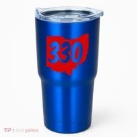 Akron Warren Canton Youngstown Ohio 330 Area Code Tumbler thumb 0