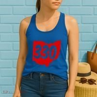 Akron Warren Canton Youngstown Ohio 330 Area Code Women's Tank Top thumb 2