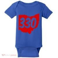 Akron Warren Canton Youngstown Ohio 330 Area Code Baby Bodysuit thumb 0