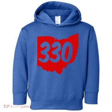 Akron Warren Canton Youngstown Ohio 330 Area Code Toddler Hoodie