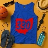 Akron Warren Canton Youngstown Ohio 330 Area Code Tank Top thumb 4