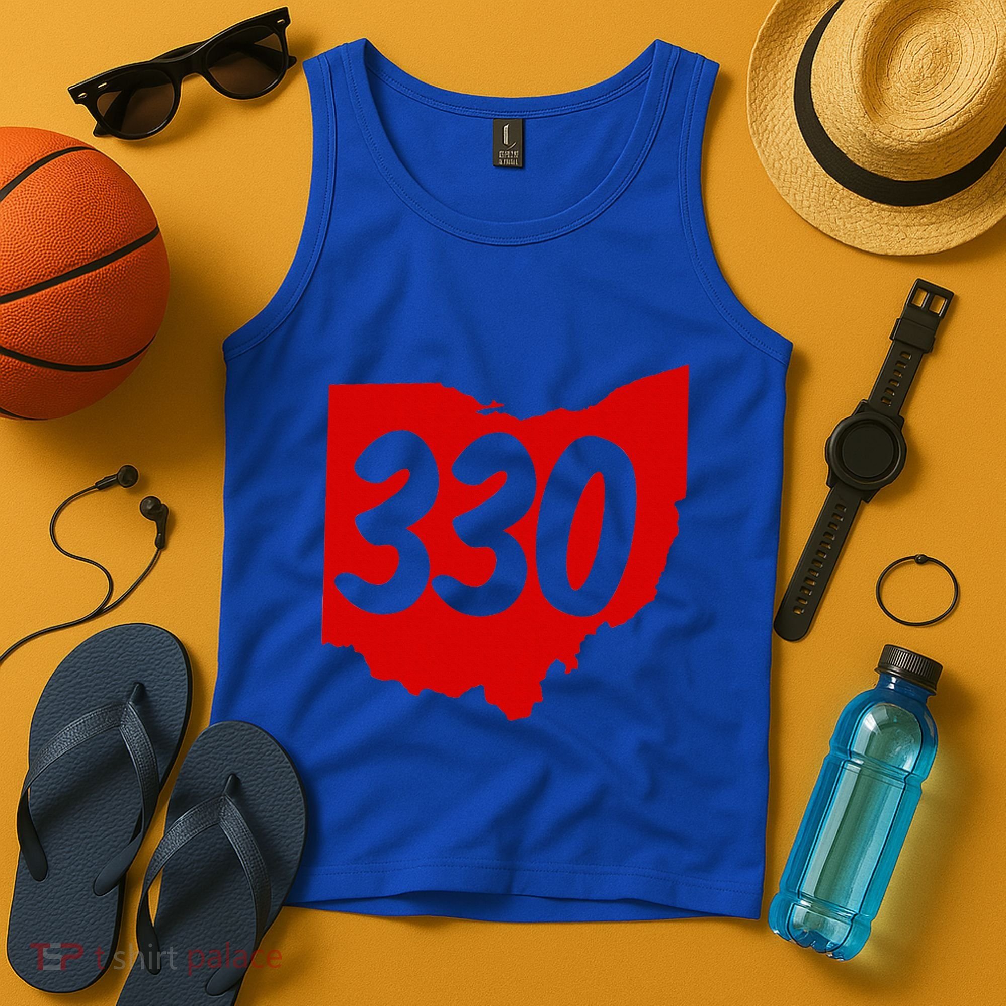 Akron Warren Canton Youngstown Ohio 330 Area Code Tank Top