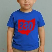 Akron Warren Canton Youngstown Ohio 330 Area Code Toddler T-Shirt thumb 2