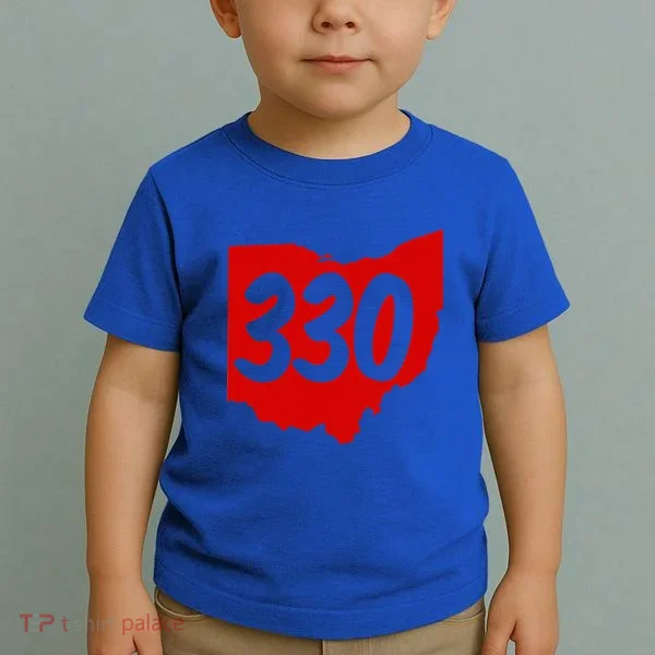 Akron Warren Canton Youngstown Ohio 330 Area Code Toddler T-Shirt