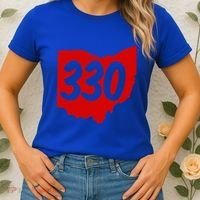 Akron Warren Canton Youngstown Ohio 330 Area Code Women's T-Shirt thumb 2