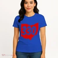 Akron Warren Canton Youngstown Ohio 330 Area Code Women's T-Shirt thumb 4