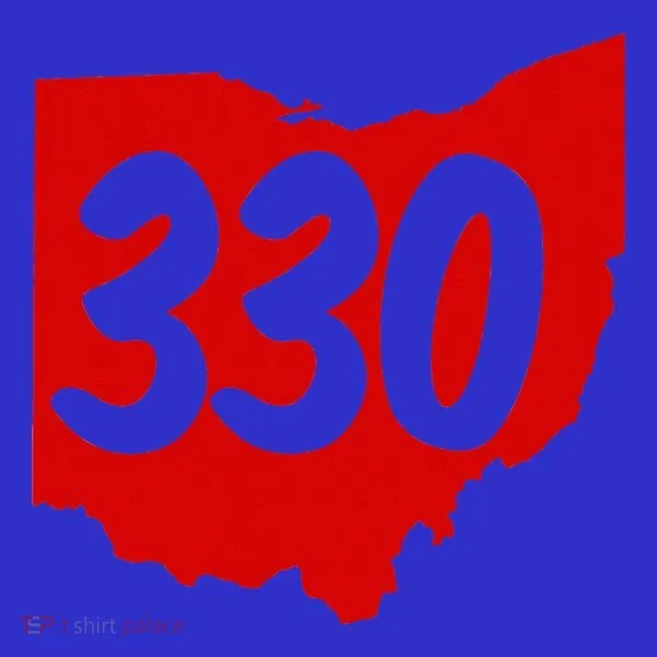 Akron Warren Canton Youngstown Ohio 330 Area Code Women's T-Shirt