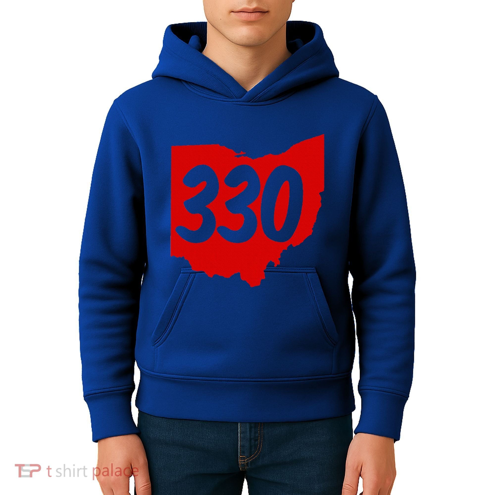 Akron Warren Canton Youngstown Ohio 330 Area Code Kids Hoodie