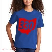 Akron Warren Canton Youngstown Ohio 330 Area Code Kids T-Shirt thumb 2