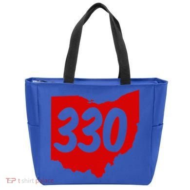 Akron Warren Canton Youngstown Ohio 330 Area Code Tote Bag