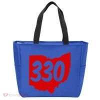 Akron Warren Canton Youngstown Ohio 330 Area Code Tote Bag thumb 0