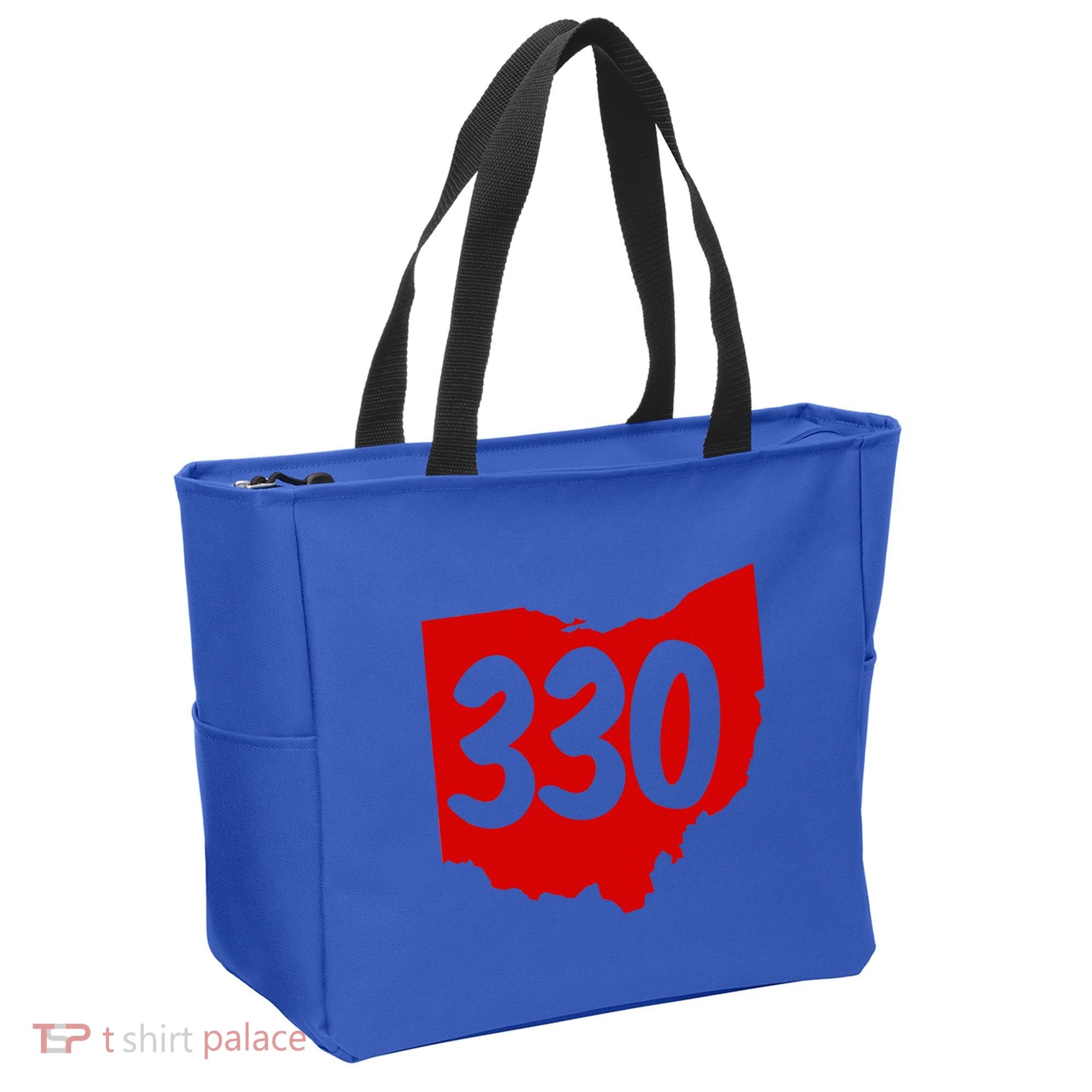 Akron Warren Canton Youngstown Ohio 330 Area Code Tote Bag