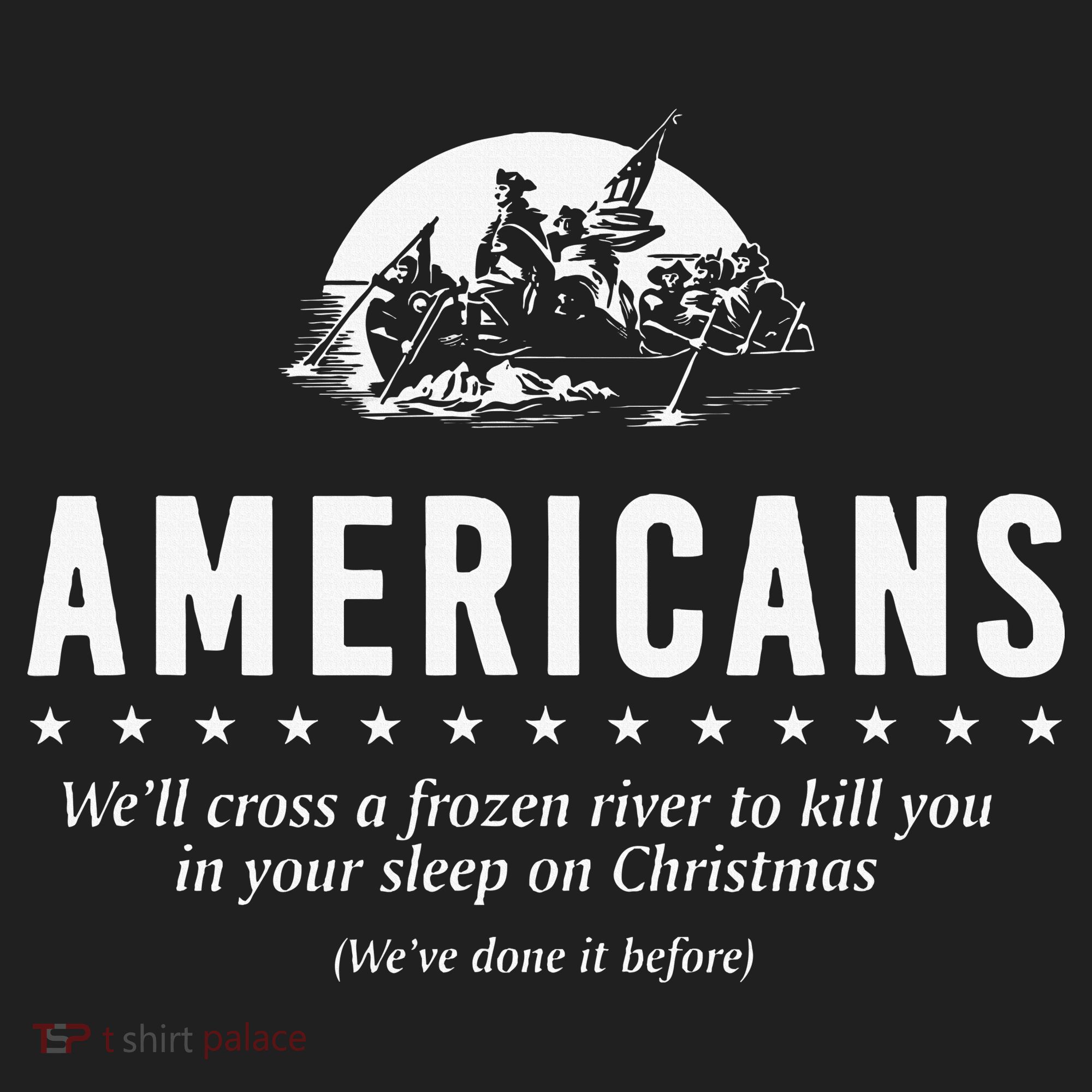 Americans WeLl Cross A Frozen River Women's Sweatshirt