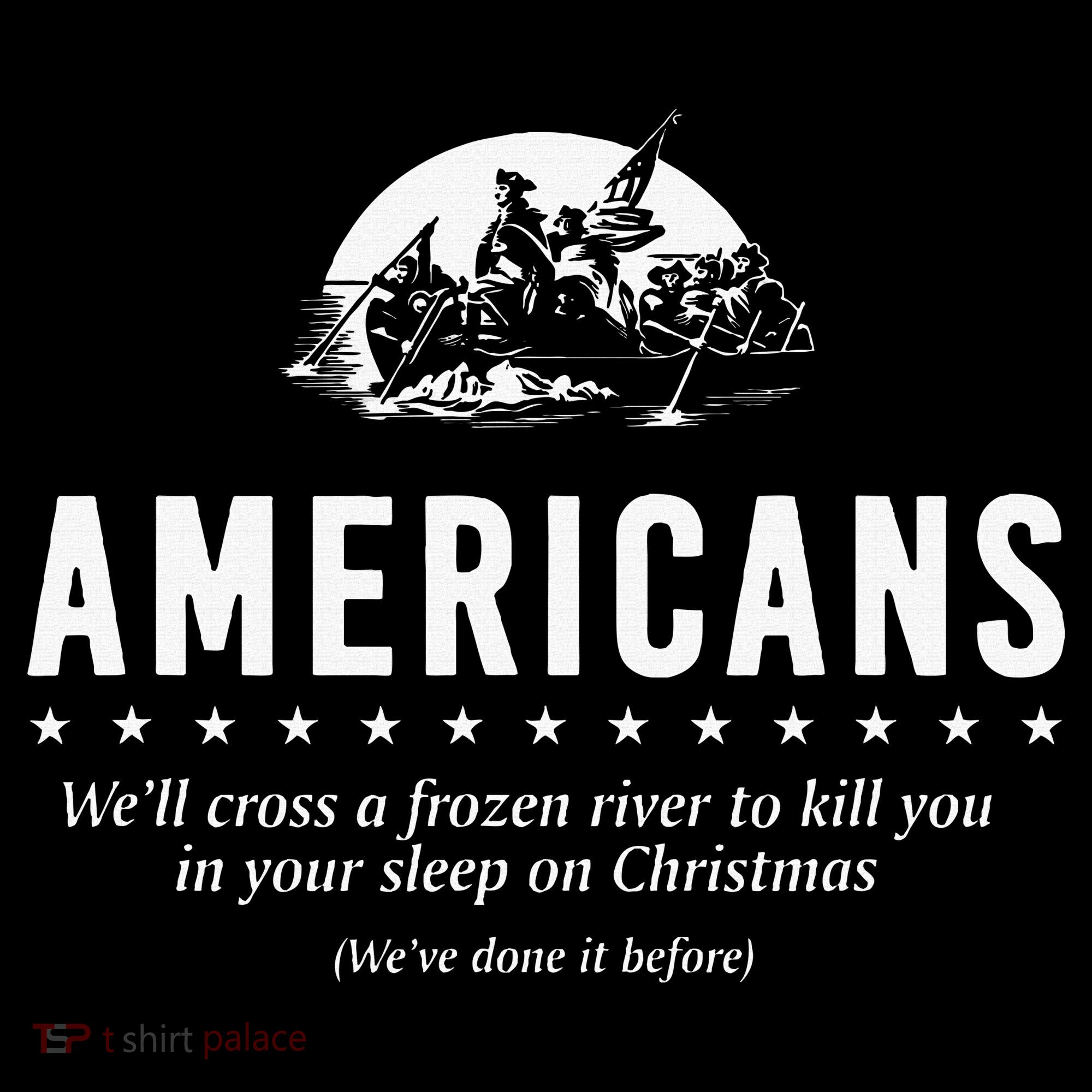 Americans WeLl Cross A Frozen River Mousepad