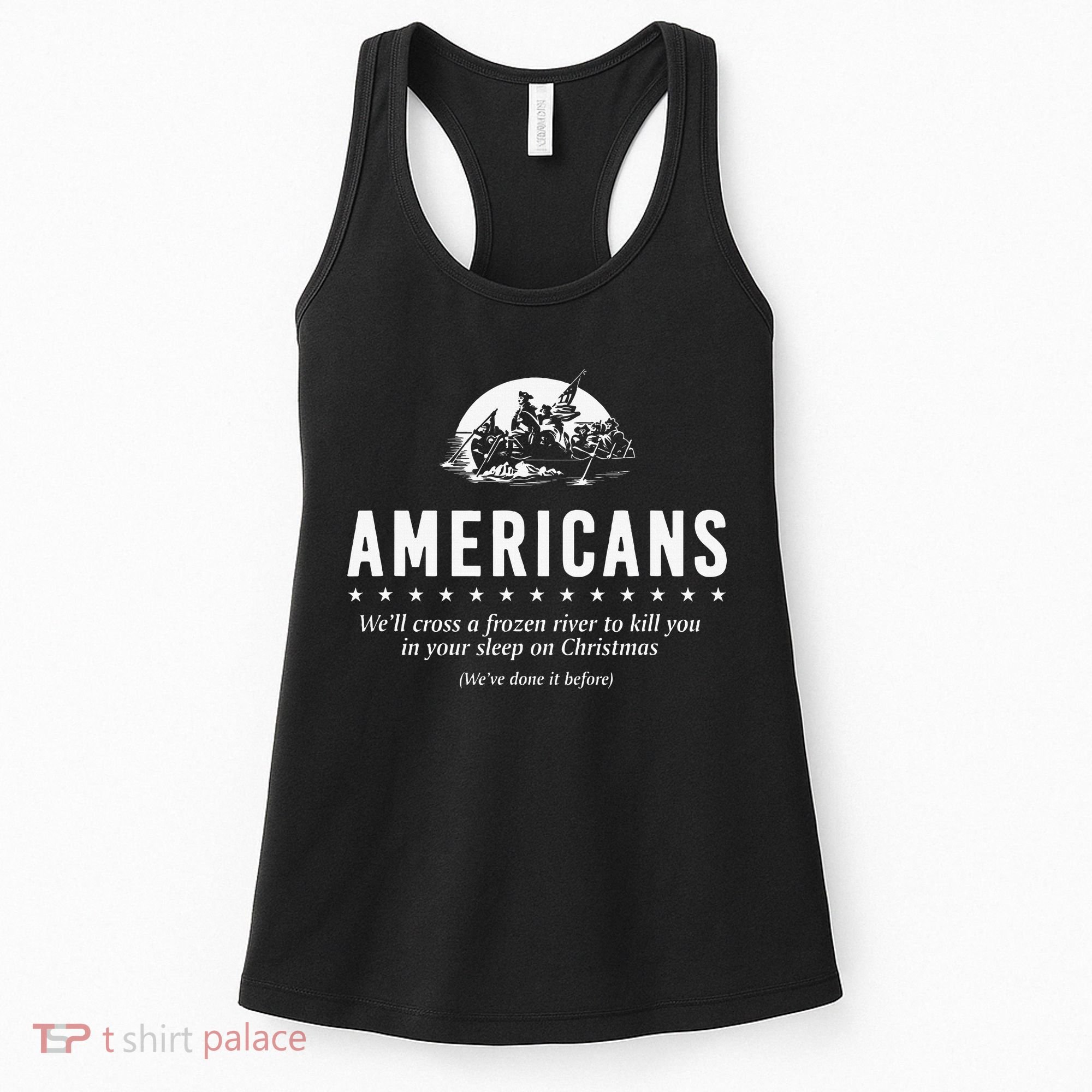 Americans WeLl Cross A Frozen River Women's Tank Top
