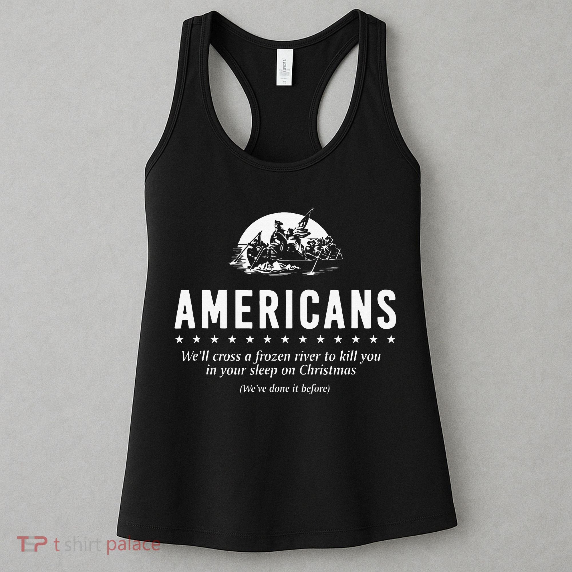 Americans WeLl Cross A Frozen River Women's Tank Top