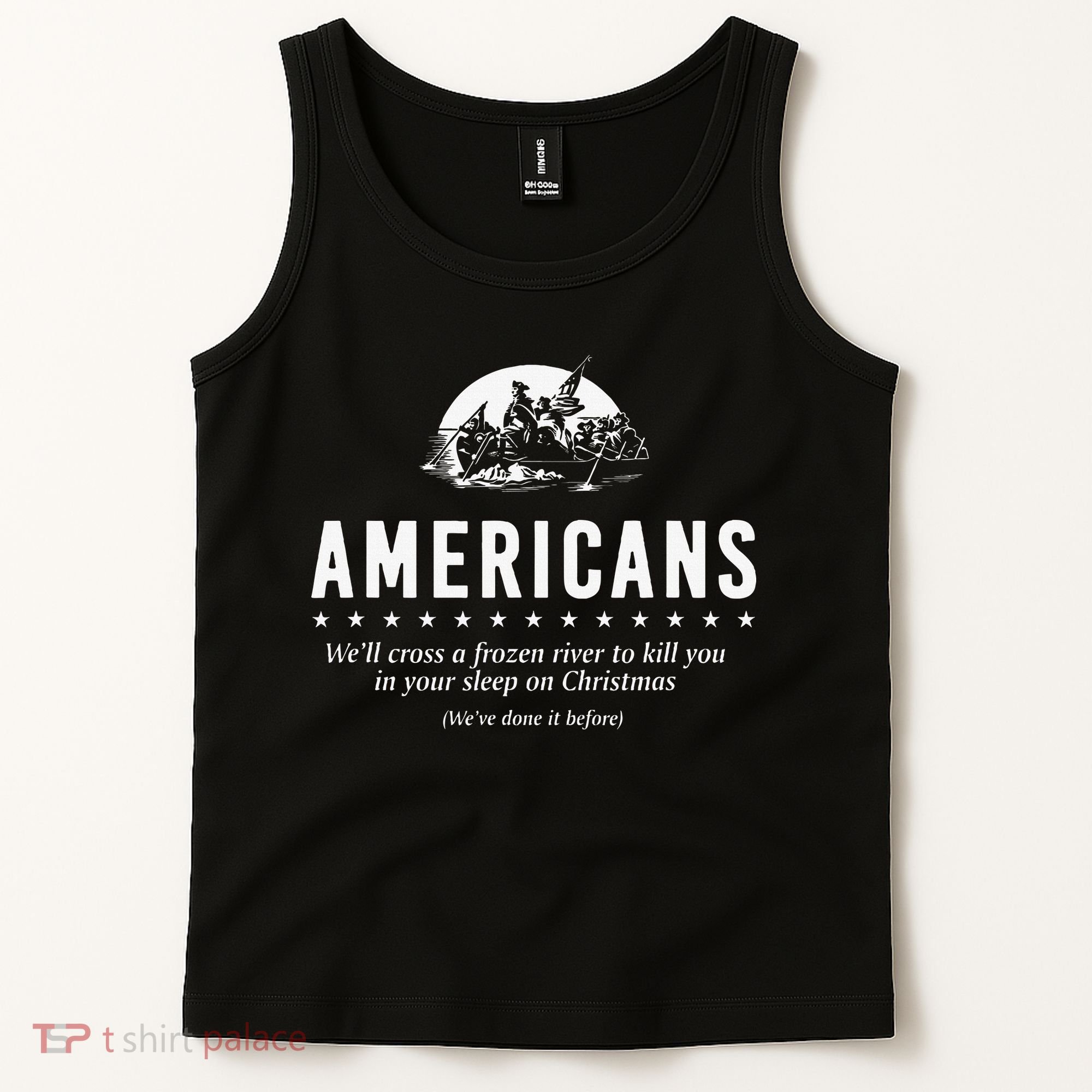 Americans WeLl Cross A Frozen River Tank Top