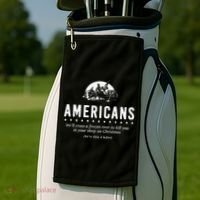 Americans WeLl Cross A Frozen River Golf Towel thumb 2
