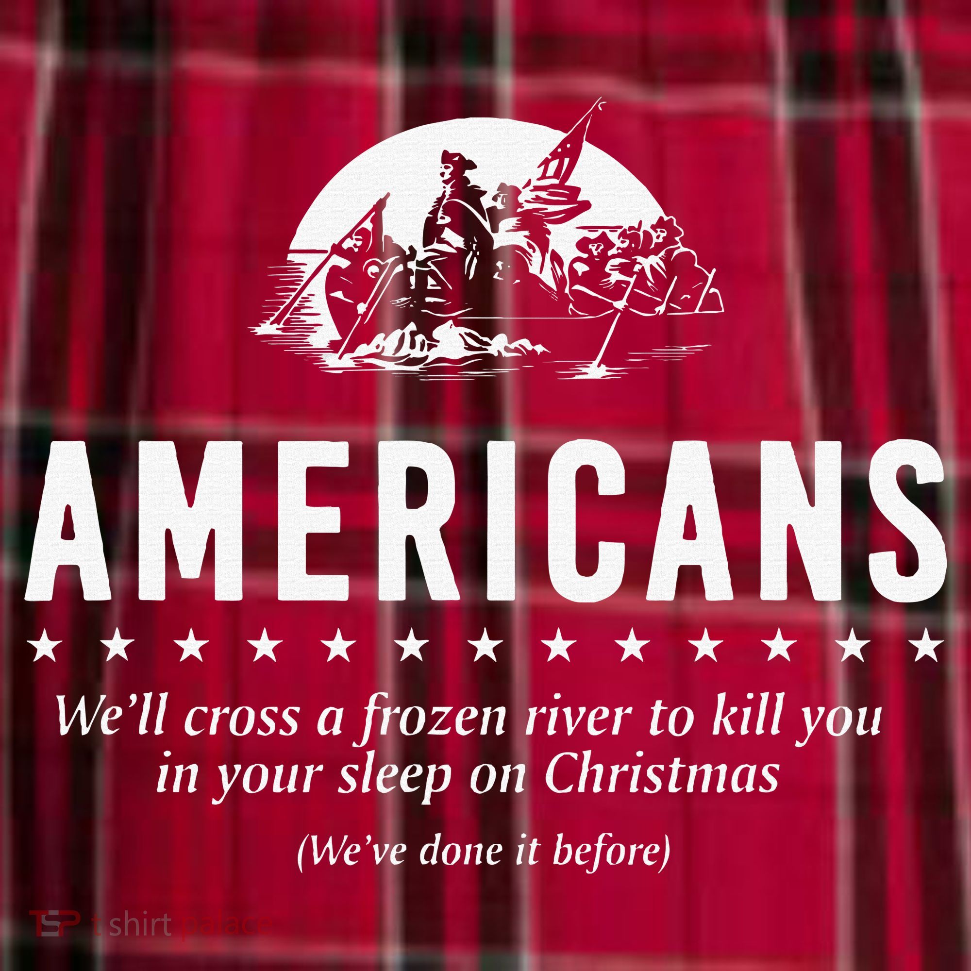 Americans WeLl Cross A Frozen River Men's Flannel Plaid Pajama Pants