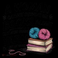 A Woman Cannot Survive On Books Alone She Also Needs Yarn Coffee Mug thumb 5