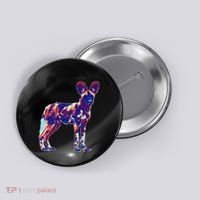 African Wild Dog Button thumb 0
