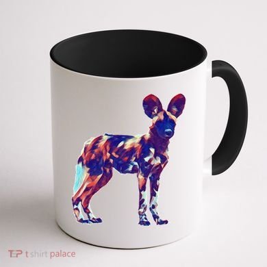 African Wild Dog Coffee Mug back