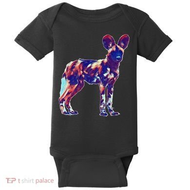 African Wild Dog Baby Bodysuit