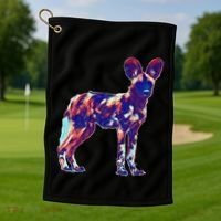African Wild Dog Golf Towel thumb 1