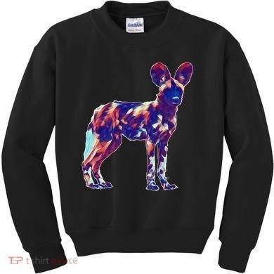 African Wild Dog Kids Sweatshirt