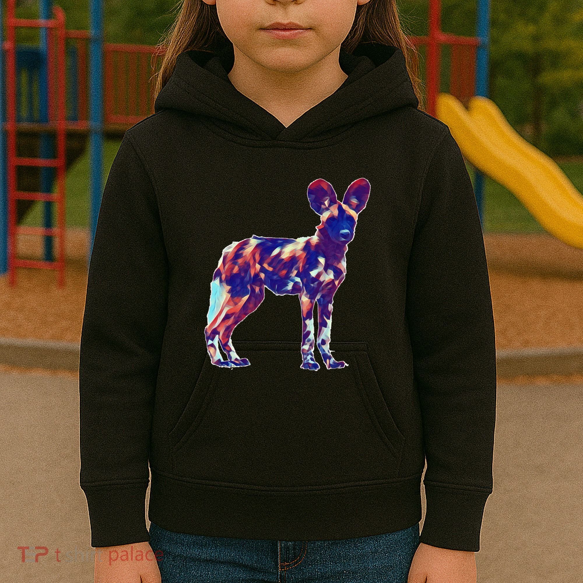 African Wild Dog Kids Hoodie