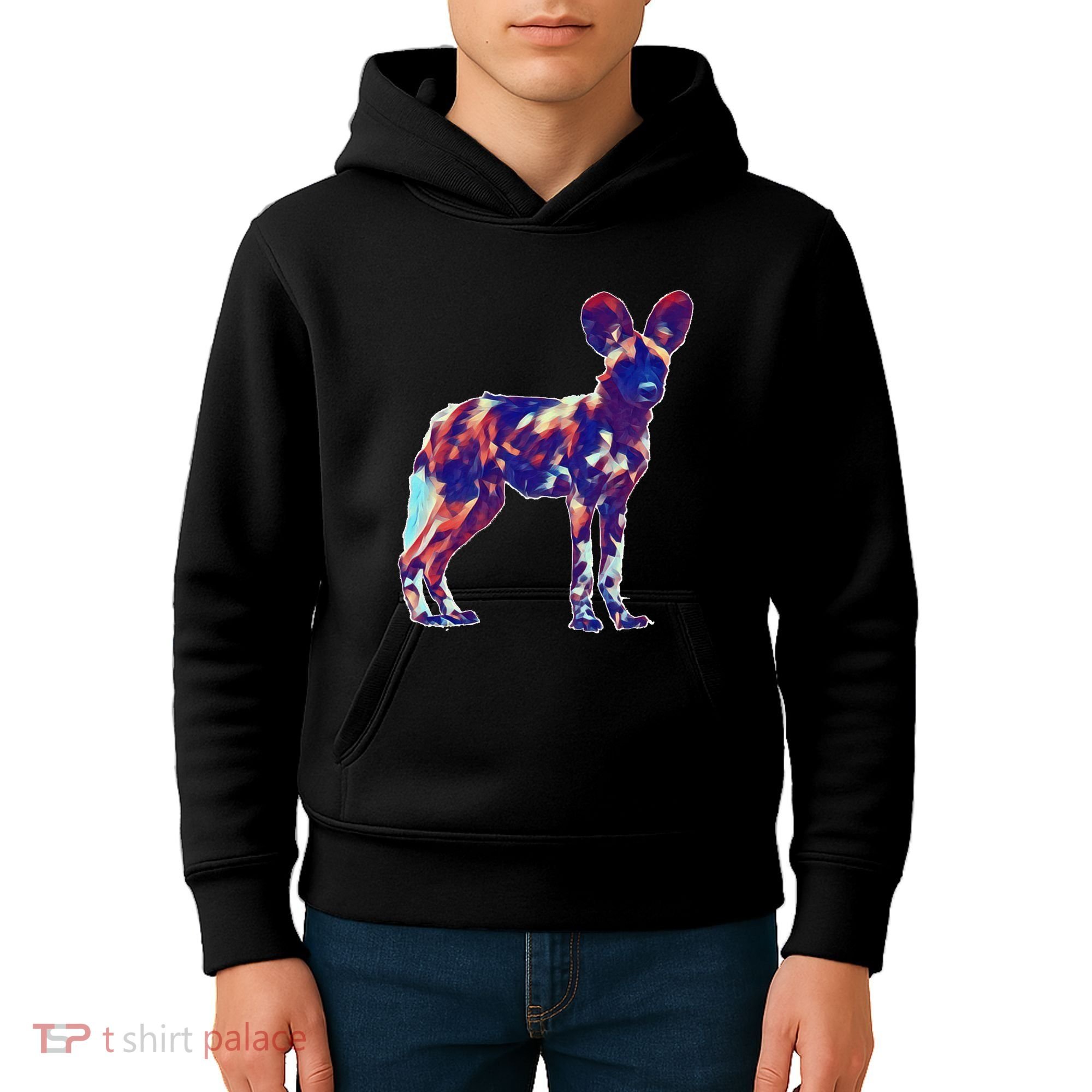African Wild Dog Kids Hoodie