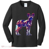 African Wild Dog Kids Long Sleeve Shirt thumb 0