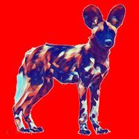 African Wild Dog Santa Hat thumb 1