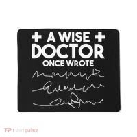 A Wise Doctor Once Wrote Funny Medical Doctor Handwriting Mousepad thumb 0