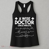 A Wise Doctor Once Wrote Funny Medical Doctor Handwriting Women's Tank Top thumb 3