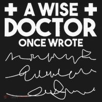 A Wise Doctor Once Wrote Funny Medical Doctor Handwriting Visor thumb 3